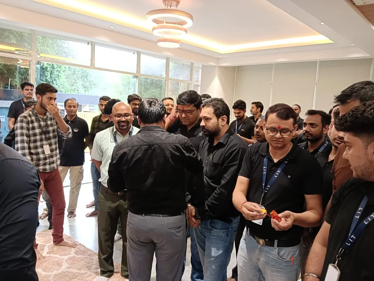 Team during Vishwakarma pooja